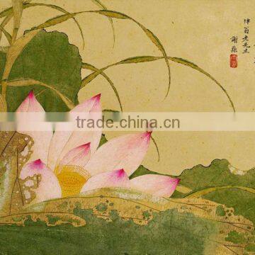 Traditional Chinese Scroll Painting of Lotus with High Quality