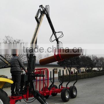 ZM Series Log Trailer Crane ZM3004,3 tonTimber Trailer with Crane,Tractor mounted model((1 ton,3 ton,5 ton,8 ton,10ton,12 ton) )