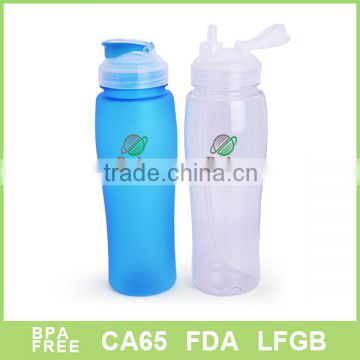 500ml plastic straw water bottle