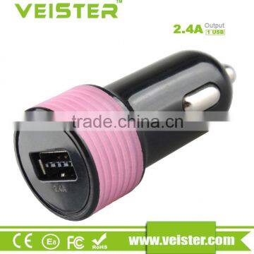 veistertop selling mini ce rohs usb car charger adapter for all market