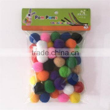 Factory supply DIY crafts high quality polypropylene pompoms toys for kids or wedding party decoration