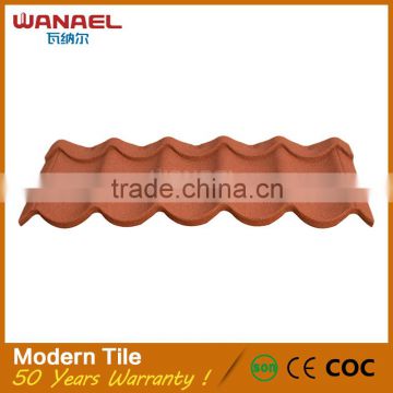 Free samples colorful stone-coated heat resistance metal roof tile for sale