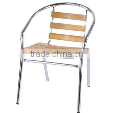 Aluminium chair with polywood slats