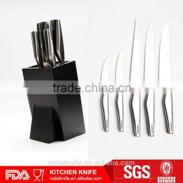 6pcs China suppliers wholesale obsidian kitchen knife