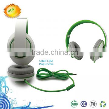Cool design foldable wired 3.5mm single plug headphone with stereo sound