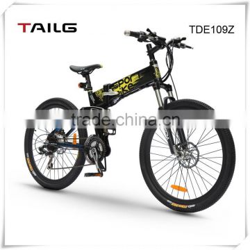 China price new design folding mountain electric bicycle cheap Tailg electric bike with disc brake for sale