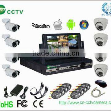 8ch surveillance dvr kits with 8pcs IR 700tvl camera (GRT-D7008MHK4-4SH)