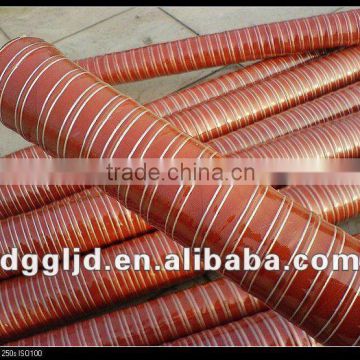 Red silicone rubber pipe