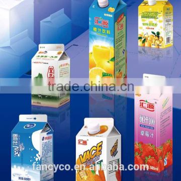Gable form Aseptic beverage box packing materials