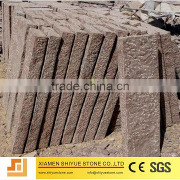 natural china red granite curbstone