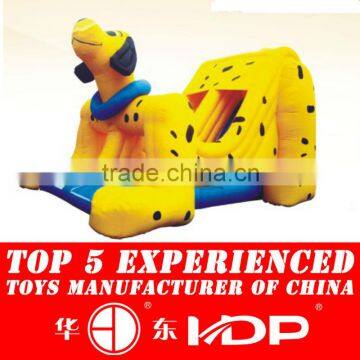 Outdoor inflatable playground spotty dog slide for children to have fun