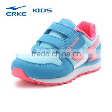 ERKE wholesale brand cute fancy easy wear elastic hook and loop closure for girls casual shoes (little kid)