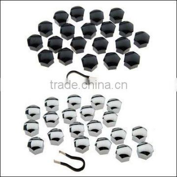 19mm chrome color wheel nut cover