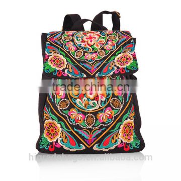 Wholesales Newest Embroidery Canvas Shoulder backpack