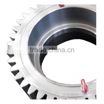 Large helical steel lifting gear