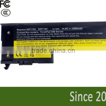 FOR IBM ThinkPad X60 Notebook battery for x61 L thinkpad 92p1163 92p1165