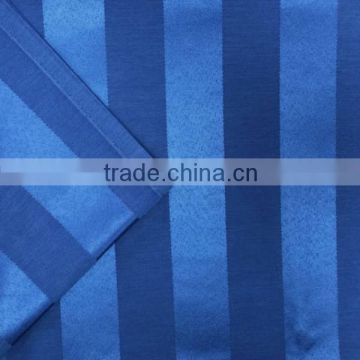 Damask satin stripe range polyester / cotton table cloth luxury satin finish