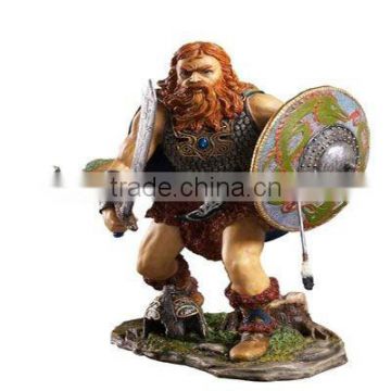 polyresin viking warrior figurines