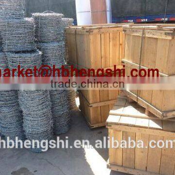 Professional Cheap barbed wire /PVC Coated or galvanized barbed wire per roll SGS,BV,ISO,PVOC,CE