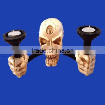 New Arriaval Skeleton Skull Candle Stick Holder