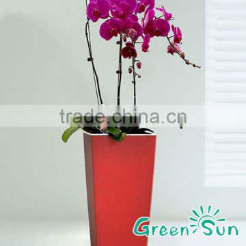 transparent plastic orchid pot with self watering planters
