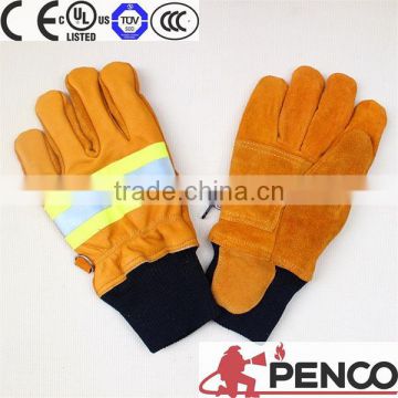 safe workwear glove 3m reflective fire retardant firefighter rescue fireman elastic cuff EU American gloves