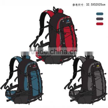 Multi-functional polyester travel hiking backpack