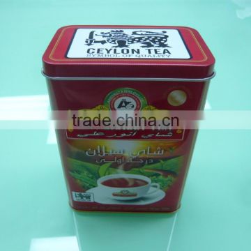 metal tea boxes for Sri Lanka,tea boxes with hinge