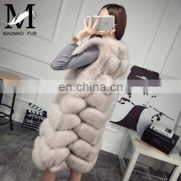 Women Fashion Winter Vests Imports Low Price Real Fox Fur Vest Italian Fur Vest