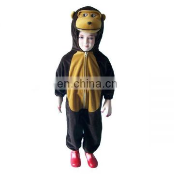 Family Party comfortable materials soft plush monkey costume cloth for baby