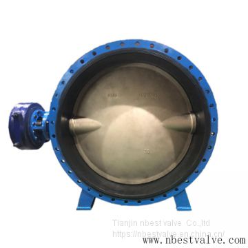Double Flange Rubber Lined Butterfly Valve For Oil, Gas And Water