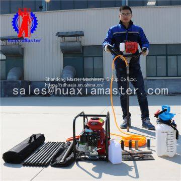 BXZ-1 knapsack sampling drill  Small portable knapsack core drilling rig One person can  carry and operate