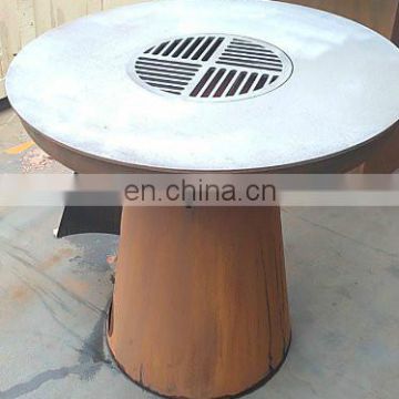 Outdoor garden bbq brazier dome fire pit and bbq function