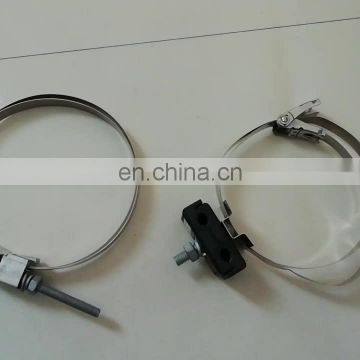 Stainless Steel Down Lead Clamp  For ADSS Aerial Cable Tension Clamp Pole Tower