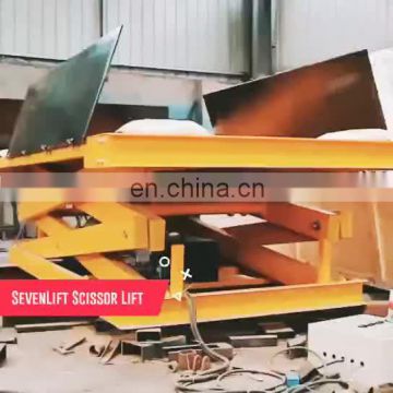 7LSJG Jinan SevenLift 5m 10000kg cargo manual height scissor industrial hydraulic vertical electric platform lift
