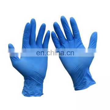 Blue nitrile gloves disposable nitrile detection gloves