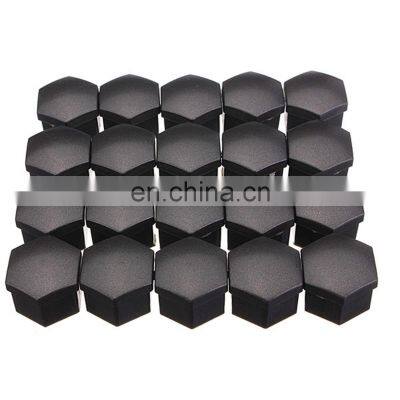 20pcs/set 19mm Car Plastic Caps Bolts Covers Nuts Alloy Wheel Protectors Matte Black