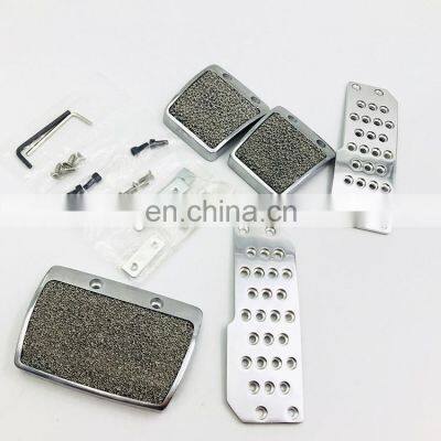 New Aluminium  Non Slip Sport Pedals Brake Pad Covers Manual Car 3 PCS