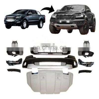 Front Bumper Grille Wide Facelift Conversion Body Kit for Ford Ranger T6 to Ranger T8