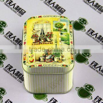 Tin box biscuit tin