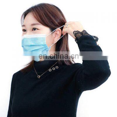 CE ISO Surgical Medical disposable face mask 3 layers type iir non-woven wholesale White/Green/Blue