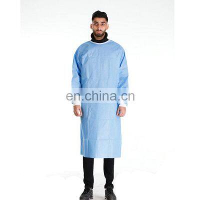 surgical isolation gown composite nonwoven fabric smms isol gown blue gown dispos medical