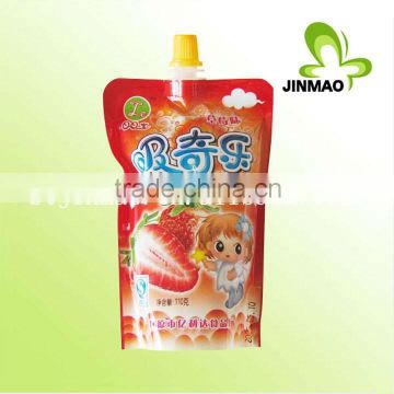 Self standing reusable spout pouch for beverage bags