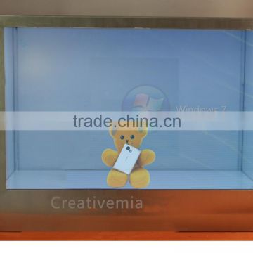50inch all in one computer transparent lcd screen for shops advertising display digital signage