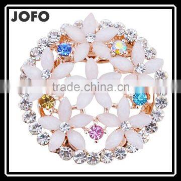 Korean New Style Environmental Copper Colourful Opal Microscope Technology Lady's Brooch Manufacturer's Wholesales