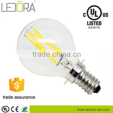 led filament lamp best substrate for G45 ceramic bulb dimmable filament lights E12