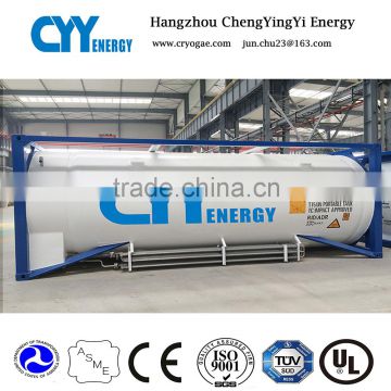 Used ISO Tank container 20m3 Cryogenic Liquid LOX/LIN/Lar/LNG Tank