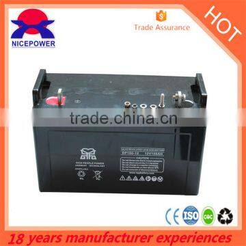 2Years WARRANTY Deep Cycle 12v 100ah lead acid battery supplier