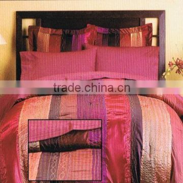 6pcs satin polyester bed cover set