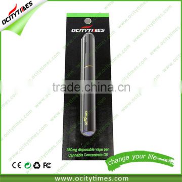 Ocitytimes O9 vaporizer no flame e cigarette refills disposable e-cigarette empty with package